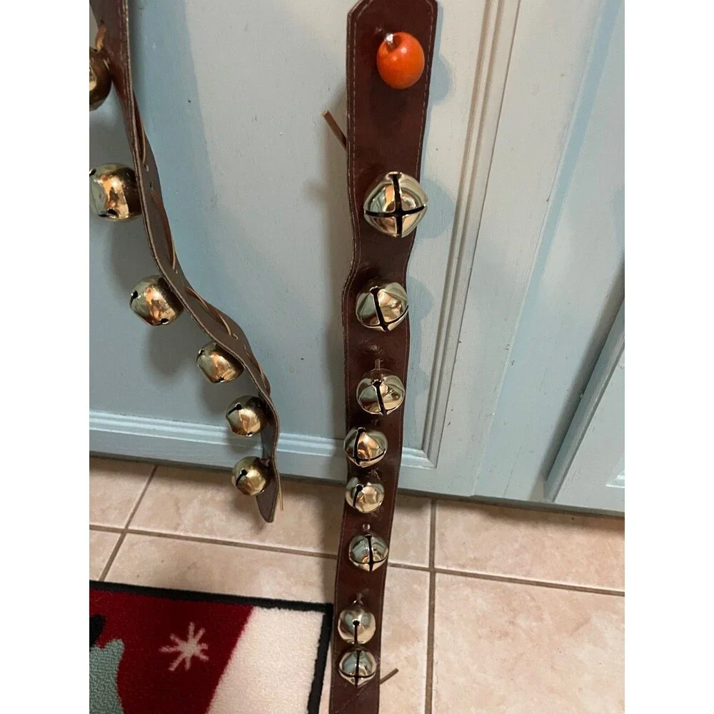 Set of 4 Genuine LEATHER STRAPPED LARGE 1.25